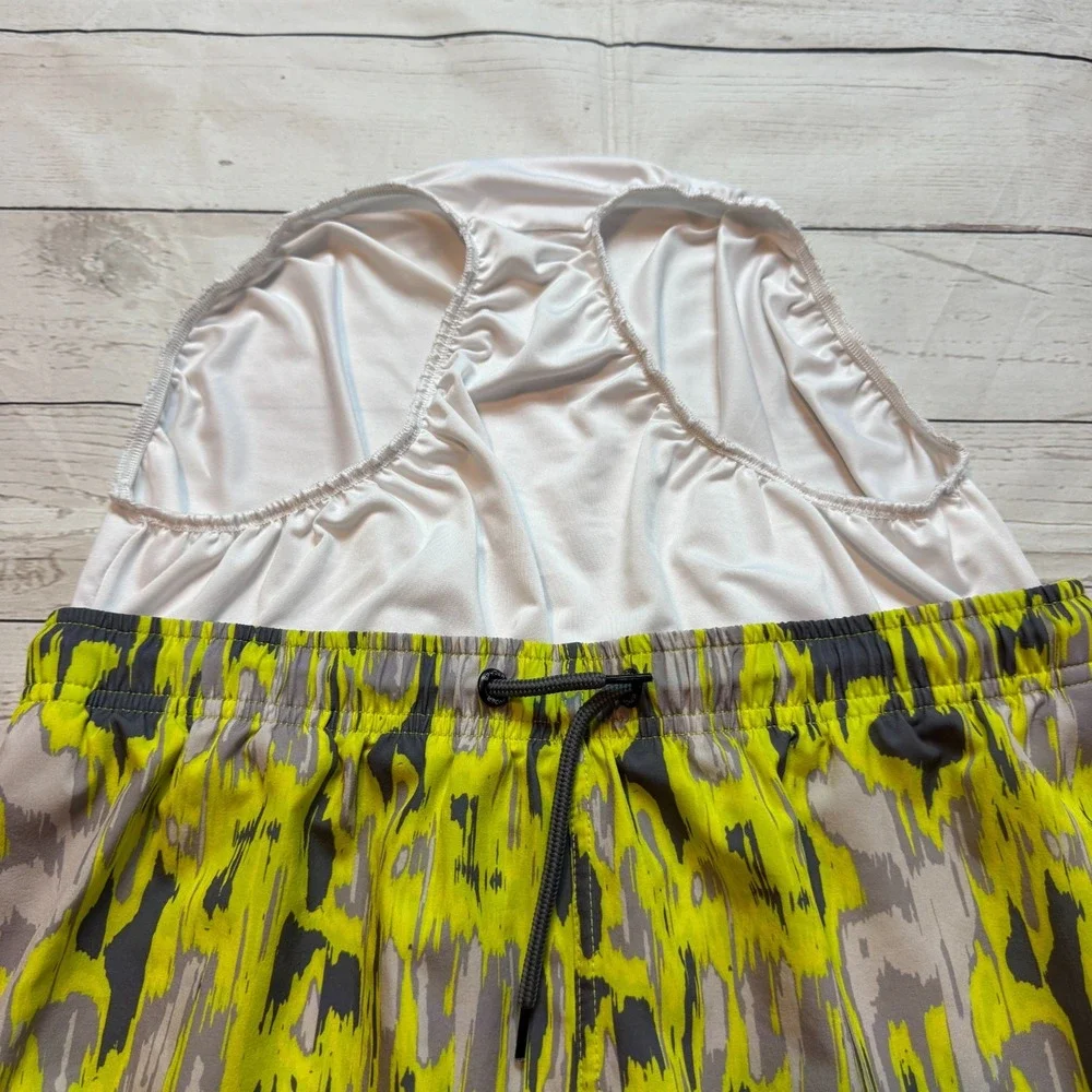 SPYDER Swim Shorts Suit Trunks Black Yellow Geometric Boys Size‎ XL Men's Size S
